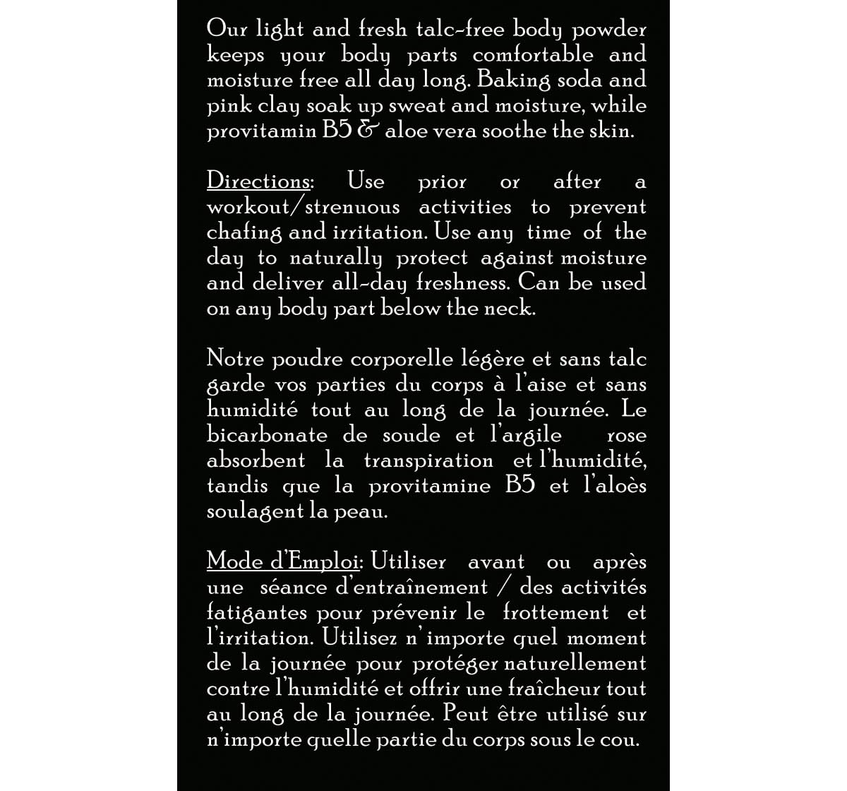 Brickell Men's Products Stay Fresh Body Powder for Men, Natural and Organic Talc-Free, Absorbs Sweat, Keeps Skin Dry, Unscented, 5 oz