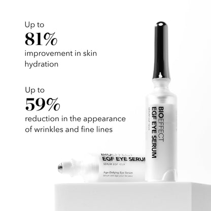 BIOEFFECT EGF Eye Serum with De-Puffer Rollerball | Age-Defying Under Eye Treatment with Epidermal Growth Factor for Fine Lines, Wrinkles, Puffiness & Sagging 6 mL / 0.20 oz
