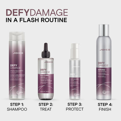 Joico Defy Damage In A Flash 7-Second Bond Building Hair Treatment | With Liquid Keratin | Quick Bond Strengthening & Protection | Color -Safe | Unique Liquid-To-Crème Formula | 6.76 Fl Oz