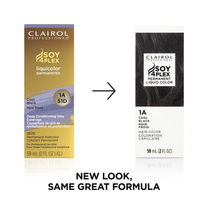 Clairol Professional Permanent Liquicolor for Black/Dark Violet Brown Hair Color with 100% Gray Coverage | Packaging May Vary