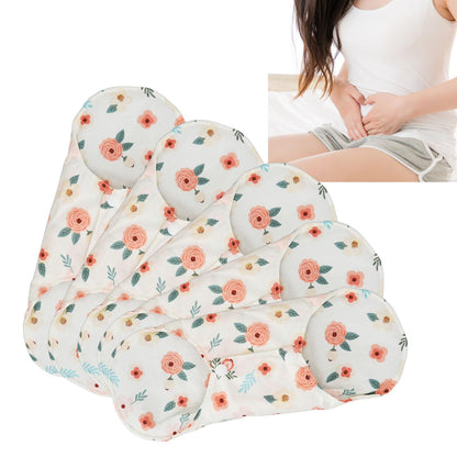 5pcs Reusable Menstrual Pads, Cloth Pads for Women, Reusable Period Pads, Reusable Pads for Women Washable Sanitary Napkins Reusable Cloth Menstrual Pads Breathable Feminine Pads