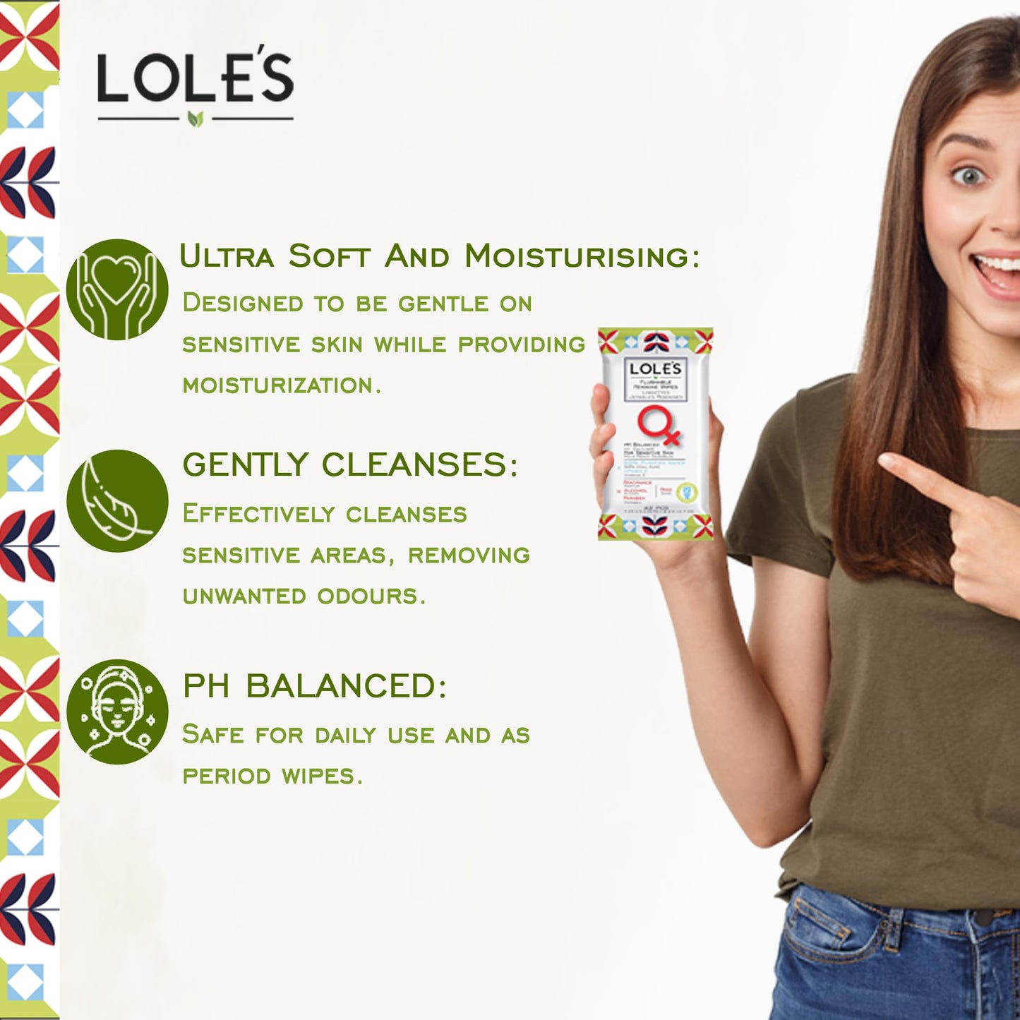Lole's Flushable Feminine Wipes, Flushable Wipes for Women, Down There Wipes for Women, Sensitive Skin, Maintains Your Vaginal pH Balance, Gently Cleanses Ultra Soft Biodegradable 4x42 168 Count