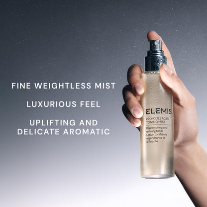 ELEMIS Pro-Collagen Toning Mist, Hydrating PHA Facial Mist to Refine Pores & Smooth Skin