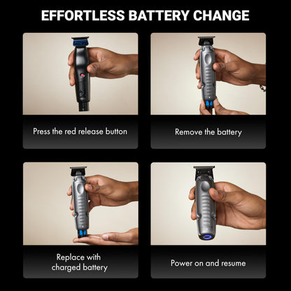 FXONE LO-PROFX Professional Cordless Trimmers for Men with Interchangeable Battery