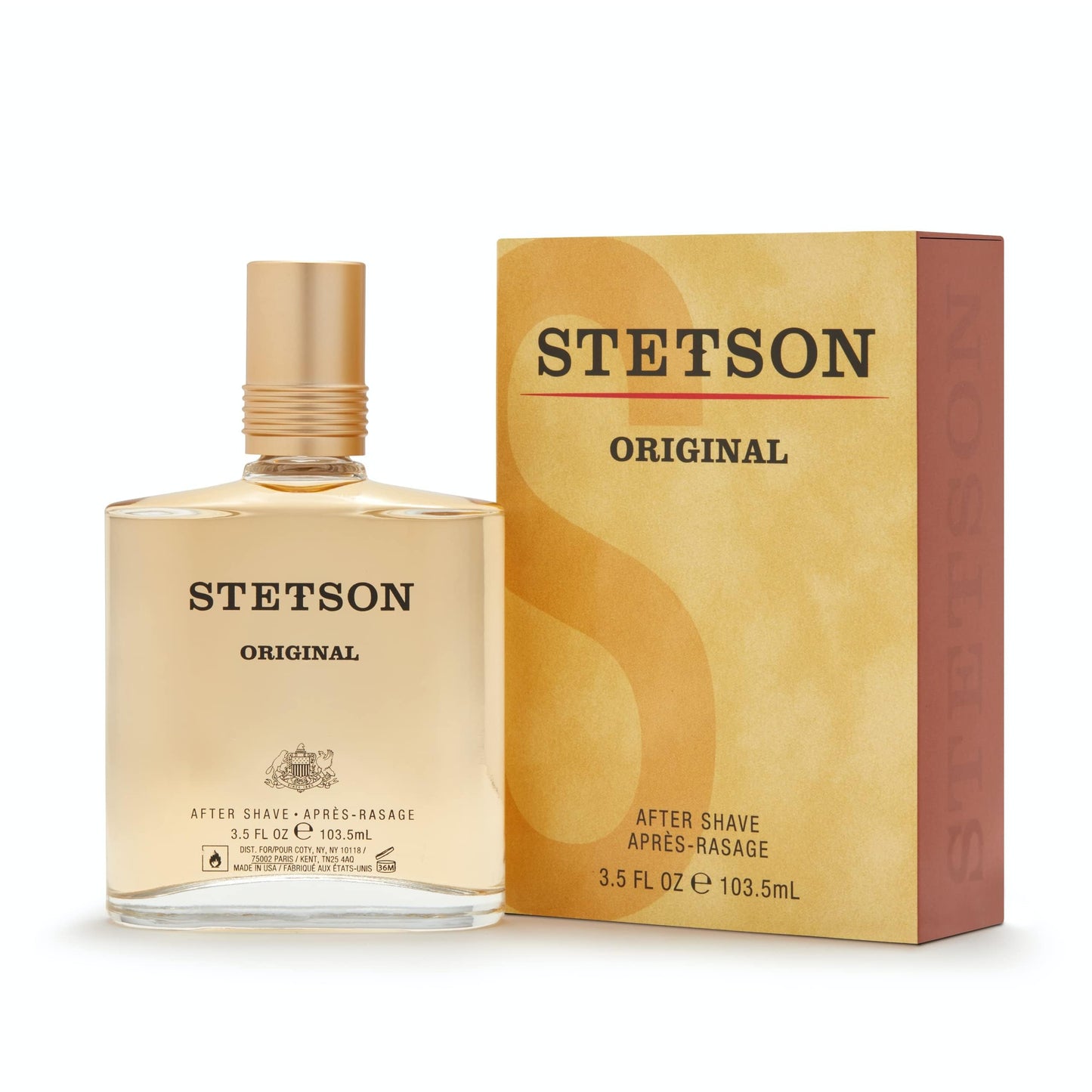 Stetson Original Aftershave - After Shave Splash for Men - Earthy and Woody Aroma with Fragrance Notes of Citrus, Patchouli, and Tonka Bean - 3.5 Fl Oz