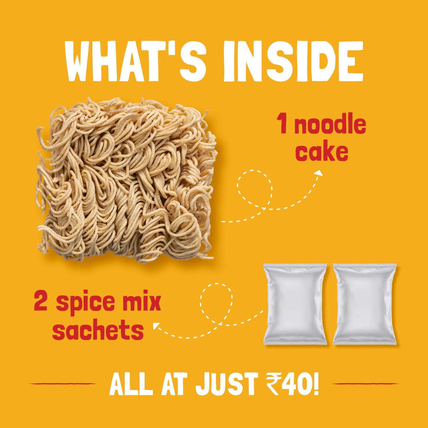 Slurrp Farm Millet Noodles – Magic Masala | No Maida, Not Fried | Healthy Kids Snack with Foxtail & Little Millet | Tasty & Wholesome Meal | 1.94 Oz (Pack of 6)