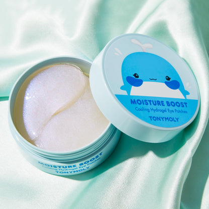TONYMOLY Cooling Hydrogel Under Eye Patches, Moisture Boost Eye Treatment with Retinol, Ceramide & Collagen to Help Reduce Dark Circles, Support Skin Barrier & Plump Under Eyes, 30 Pairs