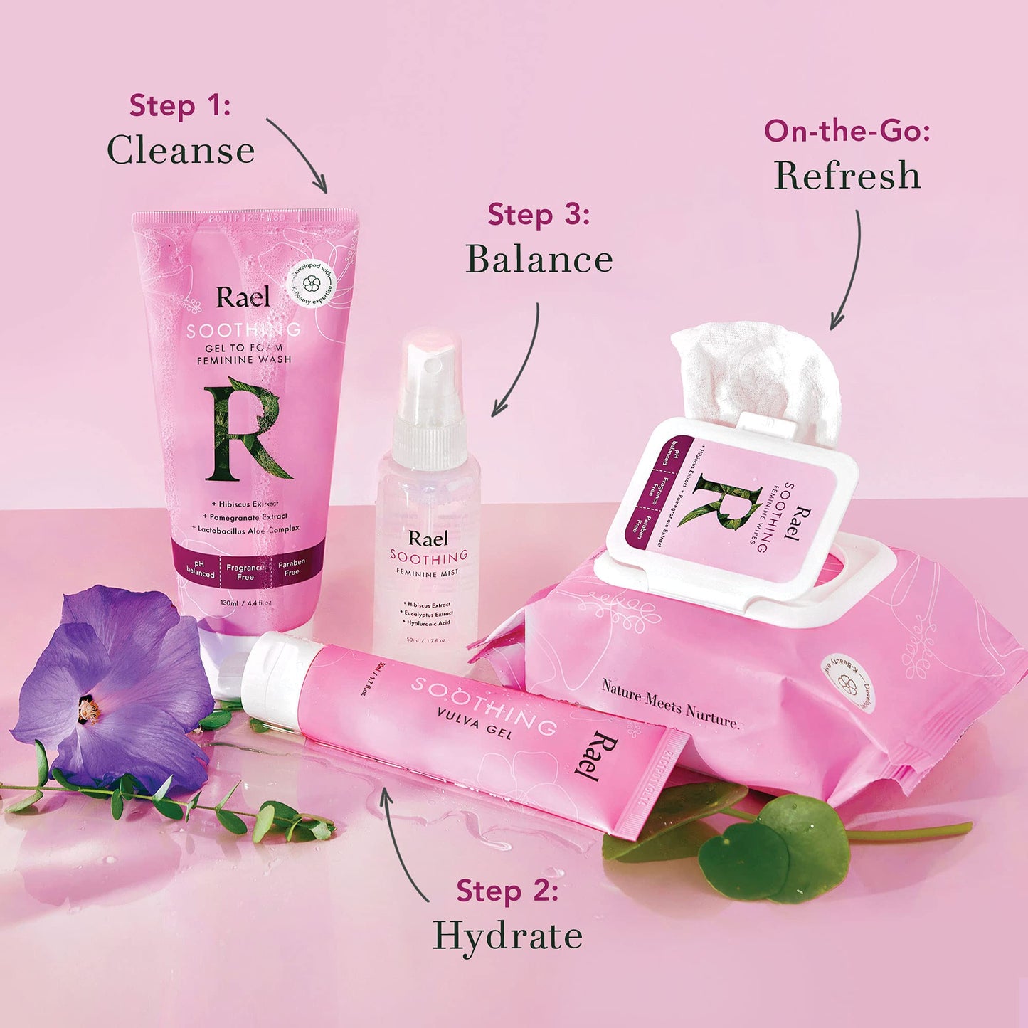 Rael Vaginal Moisturizer, Soothing Vulva Gel, Intimate Care for Women (1.7 Fl Oz, Pack of 2)