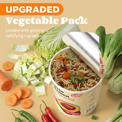 Healspot High Protein Instant Ramen Variety Pack (6 Cups) - 32g Plant-Based Protein, Non-Fried, Low Carb, Low Fat, Non-GMO, Keto & Vegan Friendly (Golden-Chicken,Smoky-Beef,Classic-Pork)