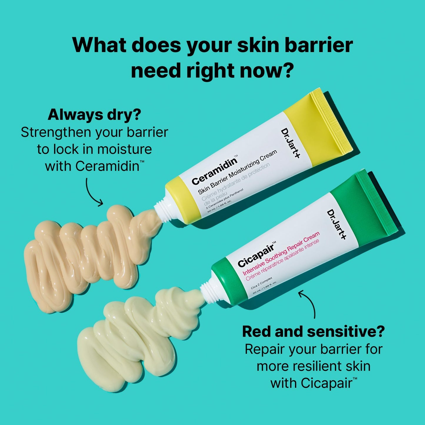 Dr.Jart+ Ceramidin Skin Barrier Korean Face Cream Moisturizer with Ceramides and Panthenol | Korean Skin Care