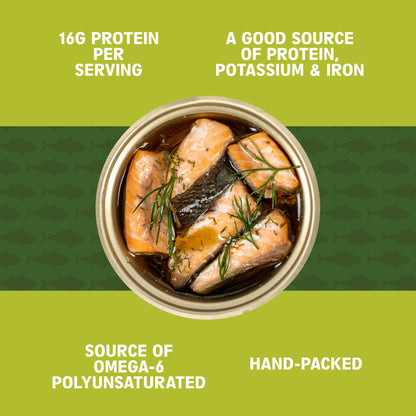 SCOUT Rainbow Trout with Dill | Responsibly Sourced Seafood Tins | Rainbow Trout in BPA-Free, Recyclable Cans (Pack of 1 x 90g tins)