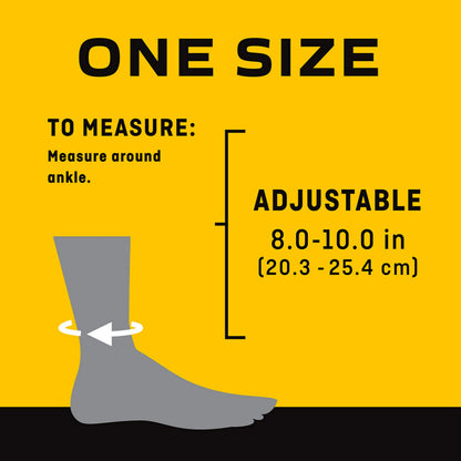 3M Futuro Sport Deluxe Black Ankle Stabilizer One Size Hook and Loop Strap for The Foot 46645ENR