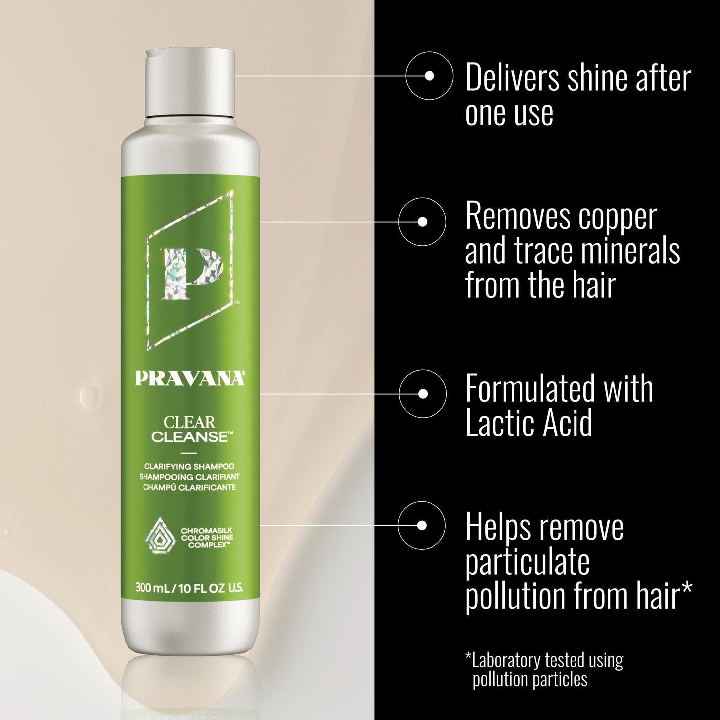 Pravana Clear Cleanse Mineral Diminishing Shampoo | For Clarifying Color Treated Hair | Instantly Removes Hard Water Deposits | Hydrates, Energizes, Volumizes | Eliminates Discoloration | Vegan