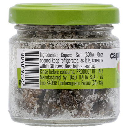 FRATELLI D'AMICO - Capers in Salt, Caperi Sotto Sale, Salted, Non Pareil, 2.5oz (70g)