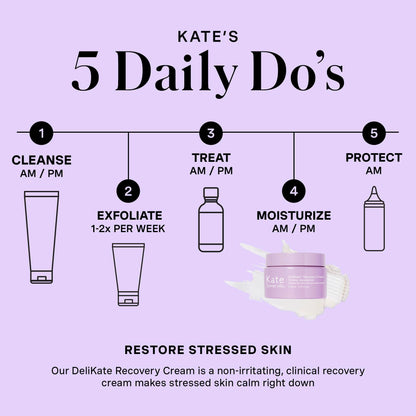 Kate Somerville DeliKate Recovery Cream – Clinically Formulated Hydrating Treatment – Irritation and Redness Relief for Stressed or Sensitive Skin