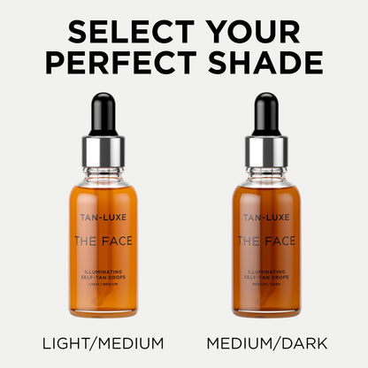 TAN-LUXE The Face - Illuminating Self-Tan Drops to Create Your Own Self Tanner, Cruelty & Toxin Free