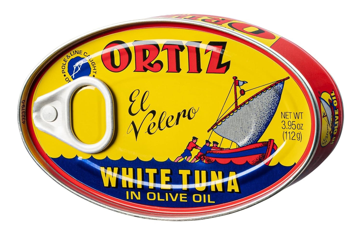 Ortiz White Tuna in Olive Oil, Fresh Tender Slices, Spanish Wild Caught Tuna, High in Protein and Omega 3 Fats, Excellent in Salad, Pasta or Sandwiches - No Need to Add Mayo, 3.95oz Can (Pack of 6)