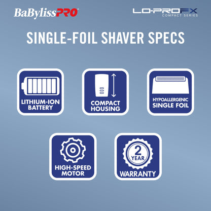 High-Performance Compact LO-PROFX Shavers for Men