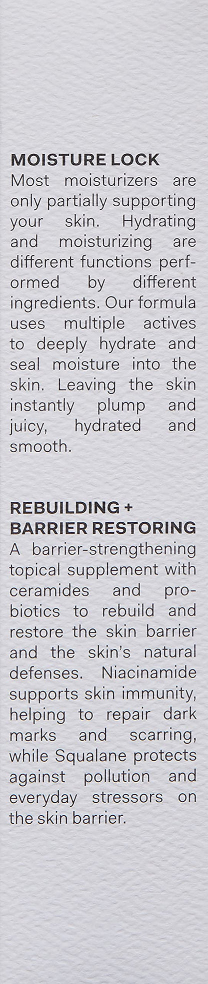 The Nue Co. Barrier Culture Moisturizer - Hydrating Pre & Probiotic Face Cream with Ceramides, Peptides, Niacinamide & Squalane - Vegan & Gluten Free Barrier Moisturizer for All Skin Type | 1.69 fl oz