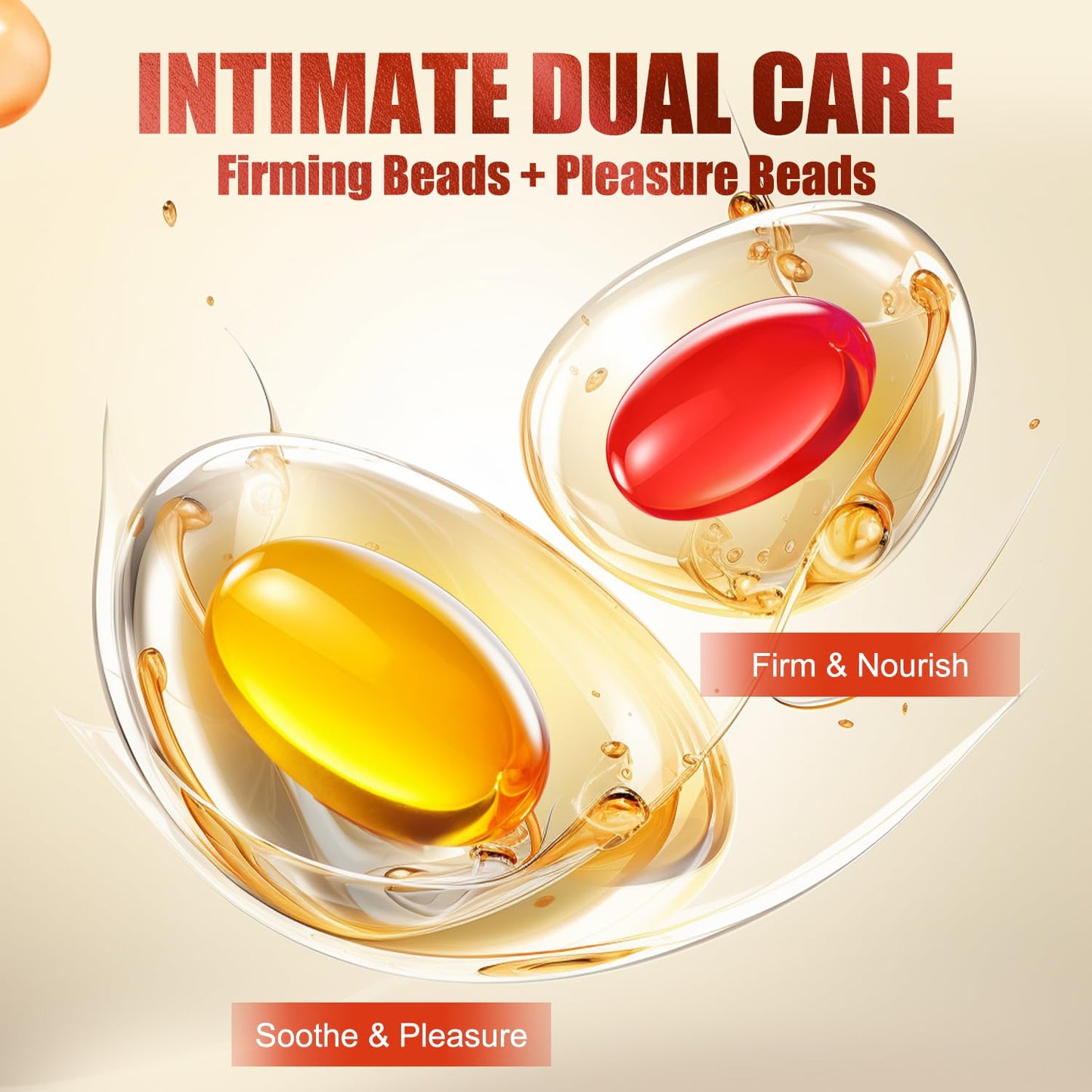 Vaginal Moisturizer & Intimate Enhancer for Women – 5 Tightening Beads + 5 Moisturizer Liquibeads, Dual-Action Care for Feminine Comfort & Sensation