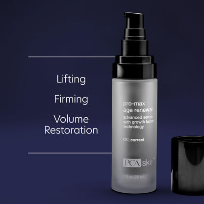 PCA SKIN Pro Max Age Renewal Anti Aging Serum, Anti Aging Face Serum for Reducing Wrinkles and Sagging Skin, Helps Lift and Firm Skin on Face and Neck, Safe For All Skin Types