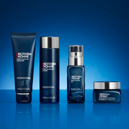 Biotherm Homme Force Supreme Black Mask, Recovering & Anti-Aging Night Mask for Men with Dark Cultivated Algae and Blue Algae, Plumps and Energizes the Skin, Smoothes Wrinkles Overnight, 1.7 Fl. Oz.