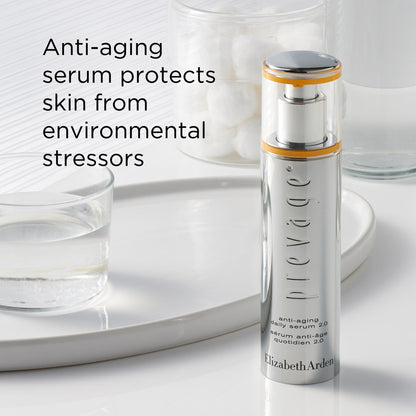 Elizabeth Arden PREVAGE Anti-Aging Face Serum 2.0 for Women, Brightening & Dark Spot Correcting Skincare, With Antioxidant Idebenone Technology