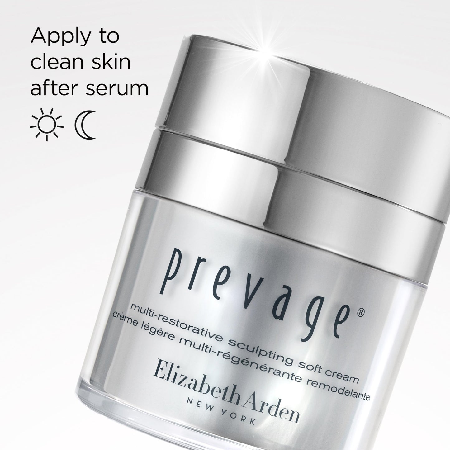 Elizabeth Arden PREVAGE Multi-Restorative Sculpting Soft Cream Firming Face Moisturizer with Idebenone, Carnosine and GraviLift Technology, 1.7 oz