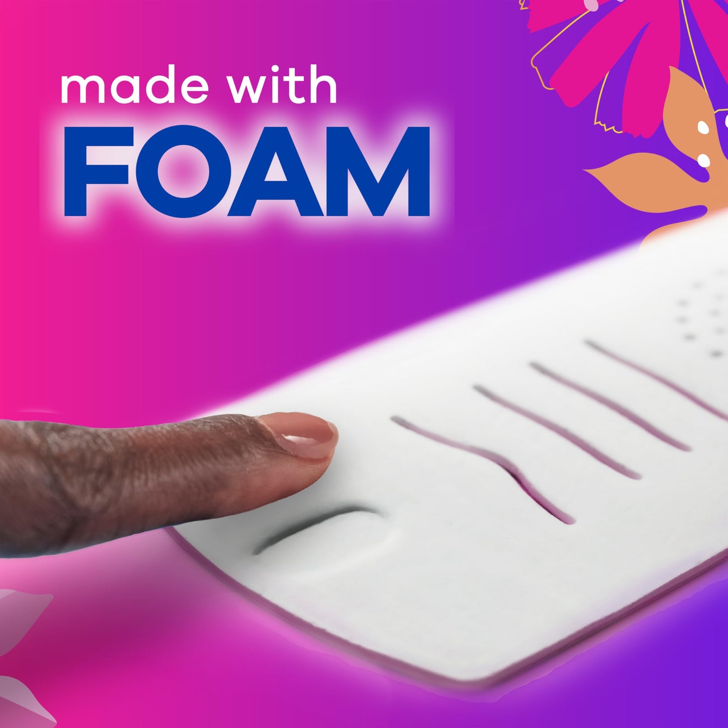 Always Radiant Feminine Pads for Women, Flexfoam Pads with Wings, Size 1, Regular Absorbency, Lightly Scented, 90 Count (3 Packs of 30)
