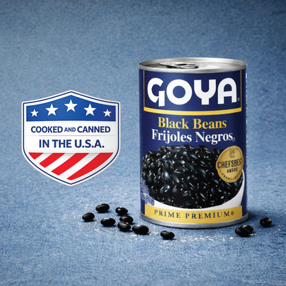 Goya Foods Black Beans, 15.5 Ounce (Pack of 8)