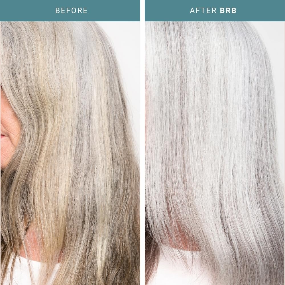 The Beachwaver Co. BRB Blonde Purple Conditioner - Travel Size (3 Oz) | Anti-Brass Toning Conditioner w/HiX Vegan Bond Multipliers | Moisturizing Sulfate-Free Formula for Blonde & Grey Hair