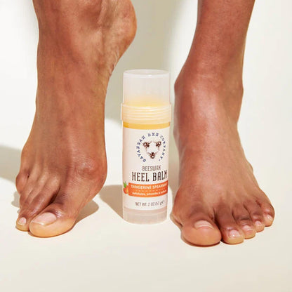 Savannah Bee Company Beeswax Heel Balm - Foot Balm for Cracked Heels with Tangerine Fragrance