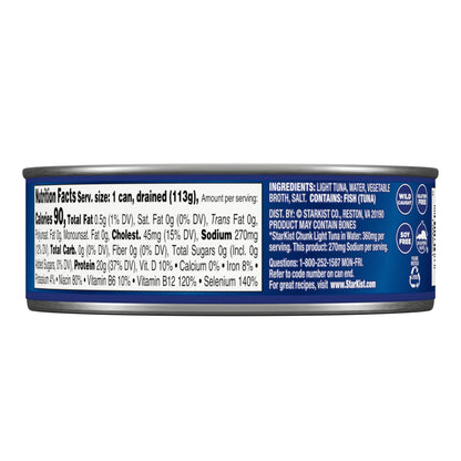 StarKist 25% Less Sodium Chunk Light Tuna In Water, 5 Oz Can, 5 Oz