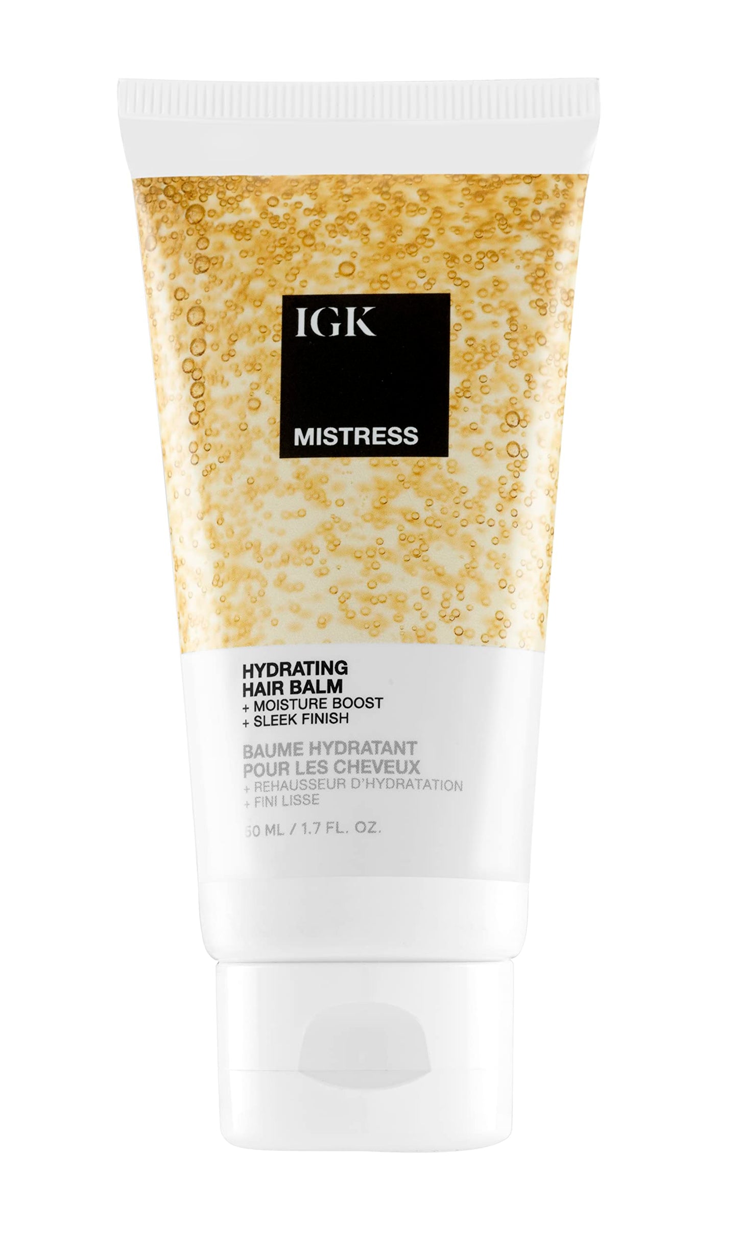 IGK Mistress Hydrating Hair Balm | Leave-In Conditioner + Smoothing Styling Cream | Frizz Control for Dry, Curly & Wavy Hair | Coconut Oil Treatment | Vegan