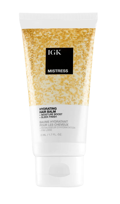 IGK Mistress Hydrating Hair Balm | Leave-In Conditioner + Smoothing Styling Cream | Frizz Control for Dry, Curly & Wavy Hair | Coconut Oil Treatment | Vegan