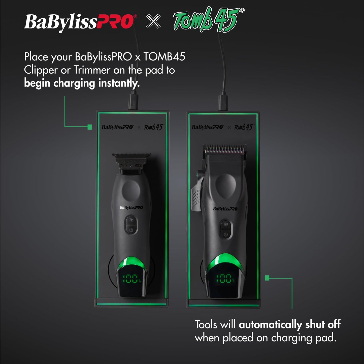 BaBylissPRO x Tomb45 Wirelss Charging Pad