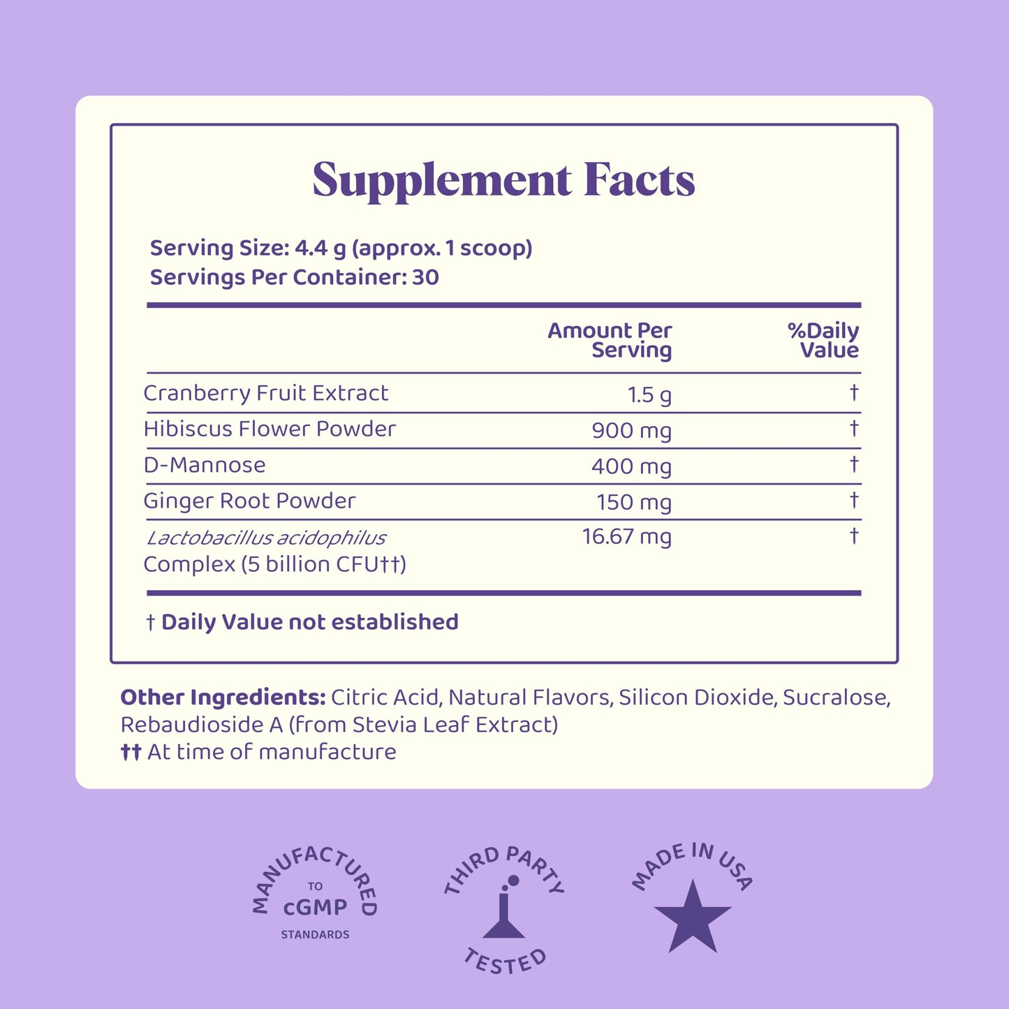 JoySpring pH Balance Vaginal Probiotic Powder for Women | Lactobacillus Acidophilus + D-Mannose with Cranberry Supplement | Supports Vaginal Flora, Freshness & Urinary Tract Health