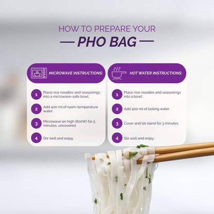 VIFON Phở Bò Vietnamese Style Instant Rice Noodles, 2.11 oz (Pack of 4) | Halal Certified | Authentic Vietnamese Phở | Ready in 3 Minutes