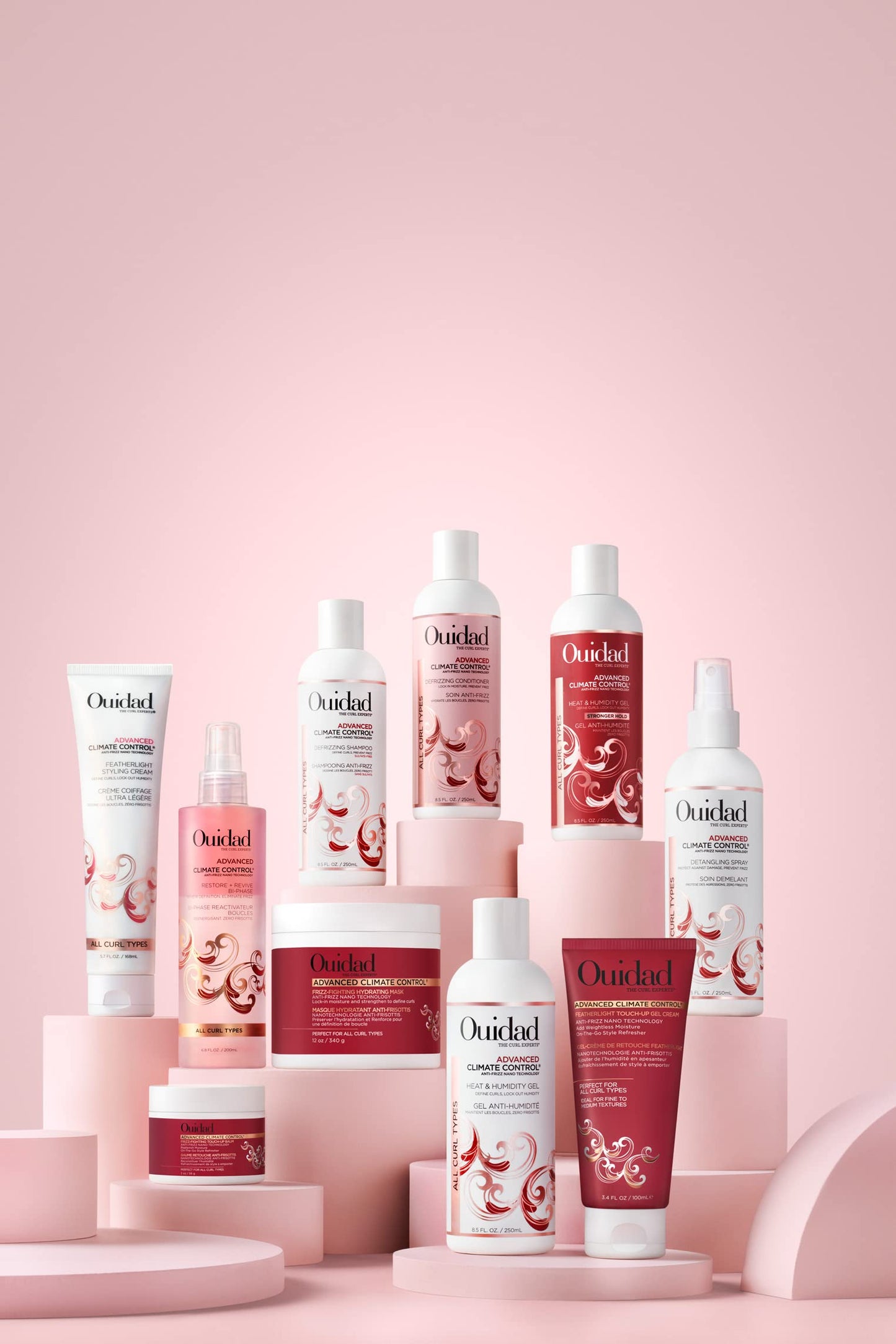 Ouidad Advanced Climate Control Touch-Up Hair Balm - 2 oz, Curl Refresher, Anti-Frizz Nano Technology, Redefine Curls & Help Prevent Breakage, Ideal for Medium to Thick Textures, For All Curl Types
