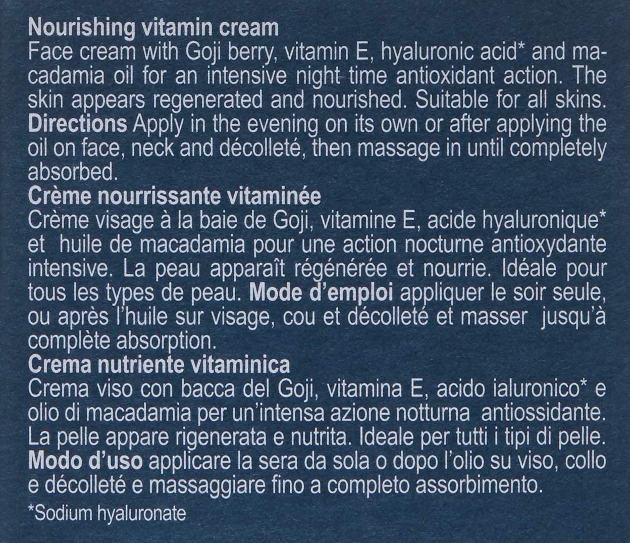 Renight Nourishing Vitamin Cream, Night Treatment To Nourish And Hydrate, Ideal For All Skin Types