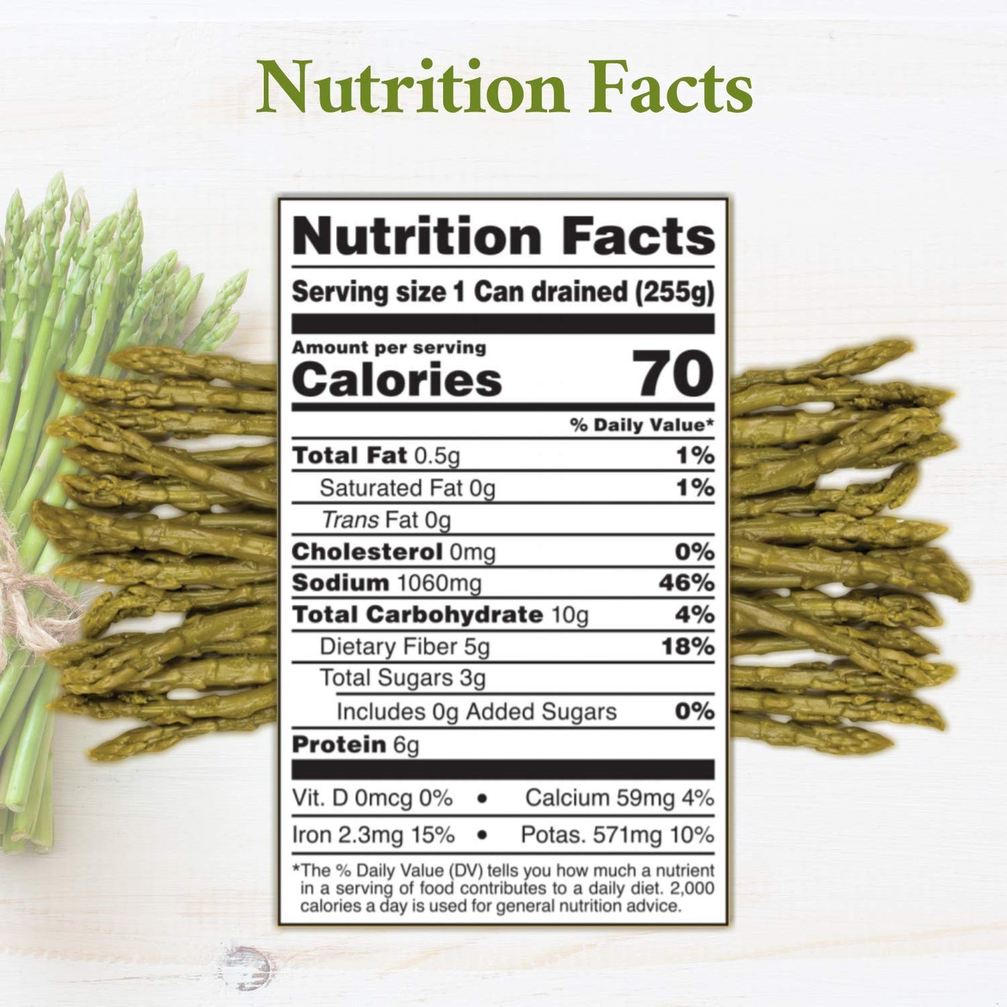 Roland Foods Whole Green Asparagus Spears, Specialty Imported Food, 14.1 Ounce Can, Pack of 1