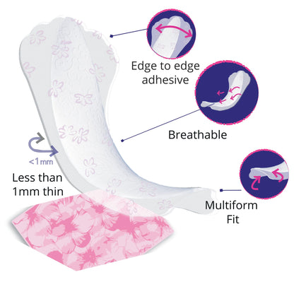 Individually Wrapped Multiform Panty Liners Unscented Ultra Thin Liner Fits Thong and Regular Panties Pantyliner
