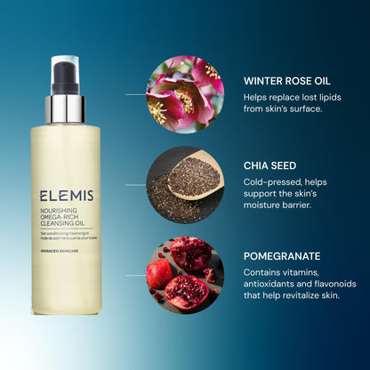 ELEMIS Nourishing Omega-Rich Cleansing Oil; Skin Conditioning Cleansing Oil, 6.5 Fl Oz