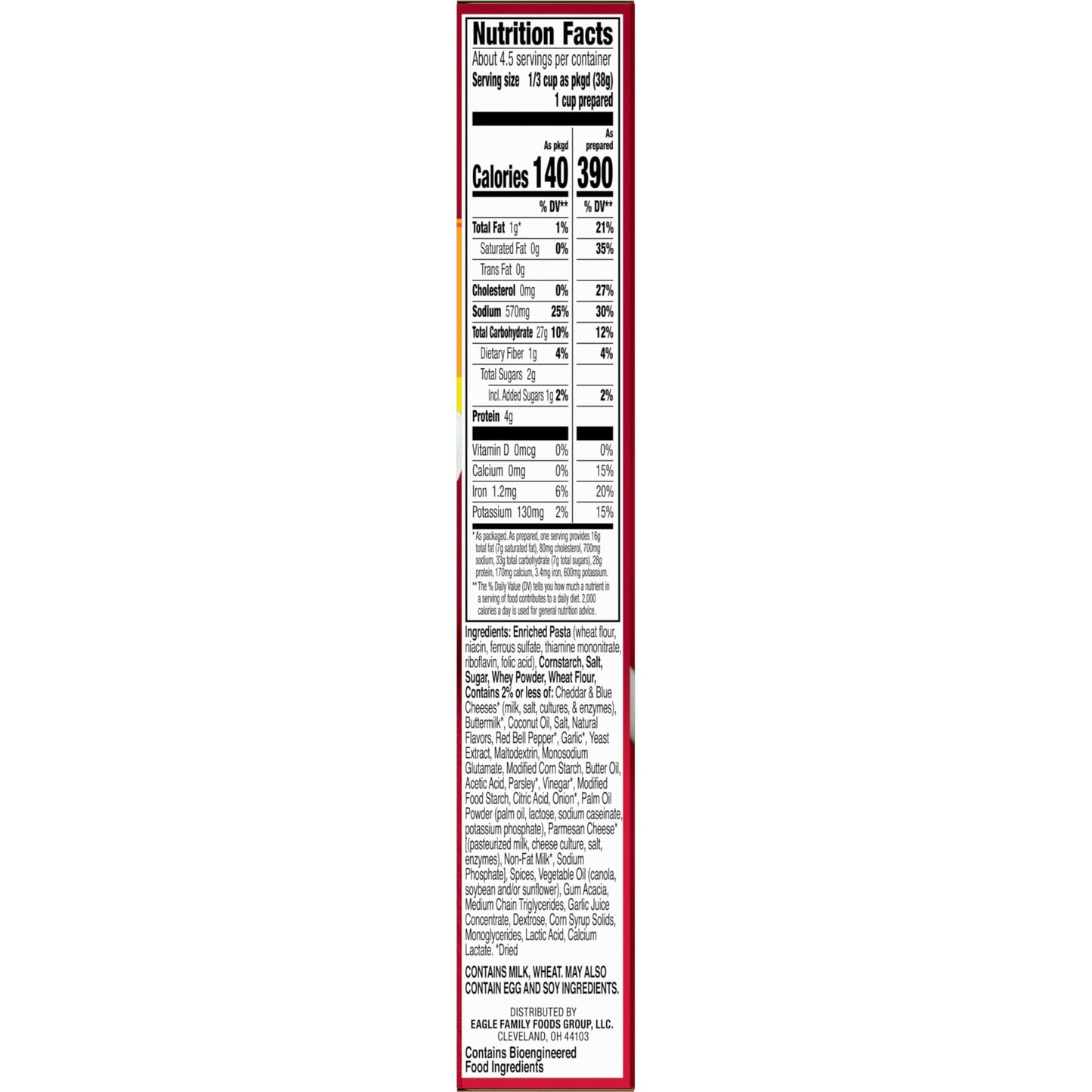 Hamburger Helper Spicy Parmesan Garlic Pasta Meal (6 oz) No Artificial Flavors, Ready in 3 Easy Steps, Quick Meals for Midweek Dinners, Busy Evenings & Families On-the-Go