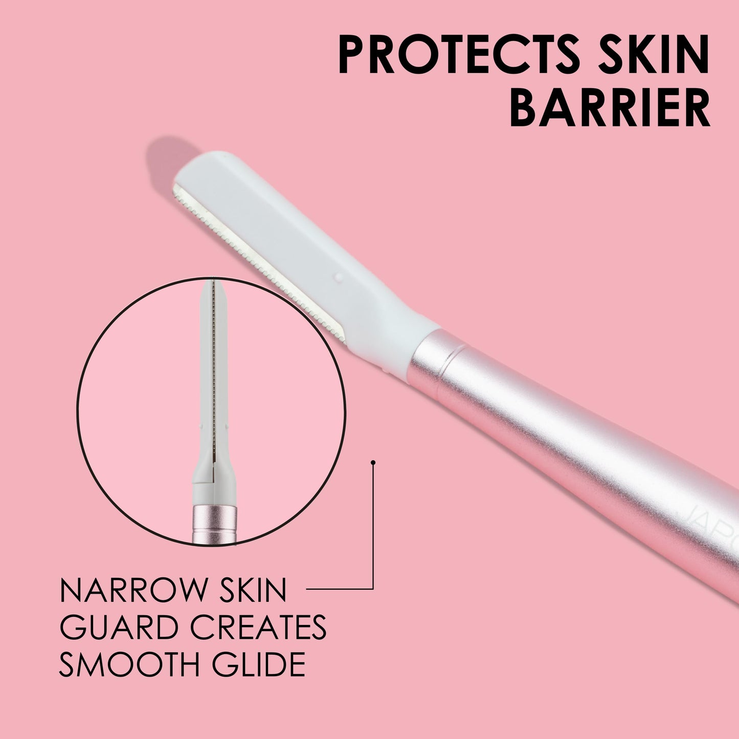JAPONESQUE SKINTherapy Dermaplaning Facial Razor Replacement Head, Superior Japanese Blades for Precision Exfoliation and Hair Removal