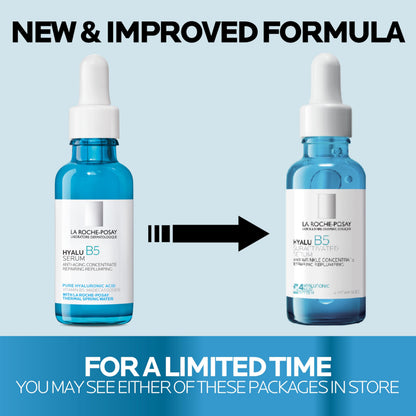 La Roche-Posay Hyalu B5 Pure Hyaluronic Acid Serum for Face, Vitamin B5 + Hyaluronic Acid + Madecassoside, Hydrating Serum Visibly Plumps Skin, Sensitive Skin Safe, Anti Aging, Oil-Free