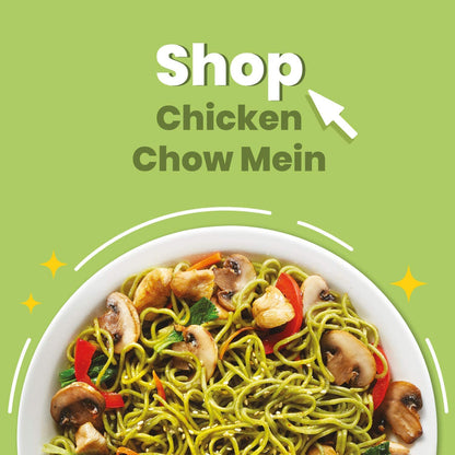 Lemonilo Ramen Healthy Instant Ramen Oven Baked Noodles with Spinach and Leek, Made with All-Natural Ingredients, Quick Meal Kit, Chick'n Chow Mein, Single Pack