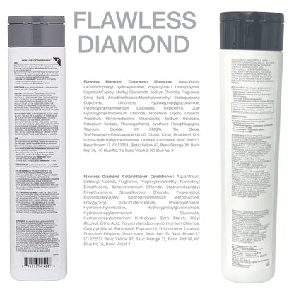 Celeb Luxury Gem Lites Duo Color Depositing Colorwash Shampoo & Conditioner Set + Bondfix Bond Rebuilder, Semi Permanent Hair Color, Vegan Hair Dye, Flawless Diamond