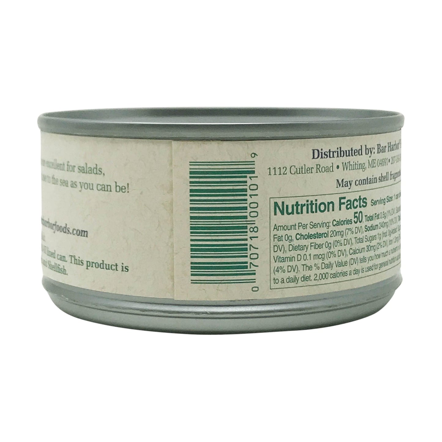 Bar Harbor Chopped Surf Clams | Sweet and Tender | 6.5 oz (184 grams) can