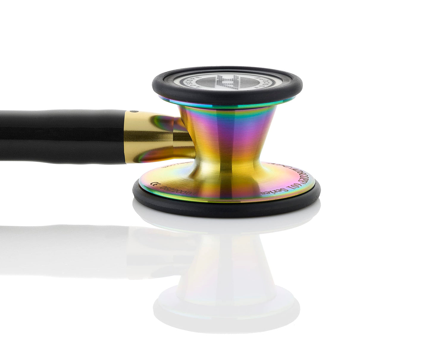 ADC Adscope 601 Convertible Cardiology Stethoscope with Tunable AFD Technology, Adult Diaphragm and Adult Bell or Pediatric Diaphragm, 28 inch Length, Iridescent Tactical